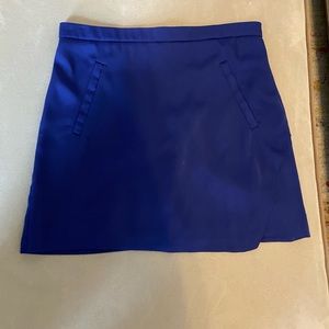 Blue mini skirt
